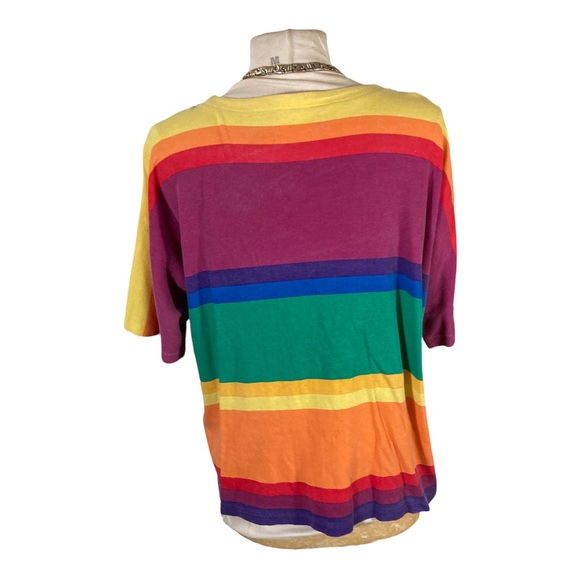 Multicolored T-Shirt with black embellishment - Picture 2 of 6